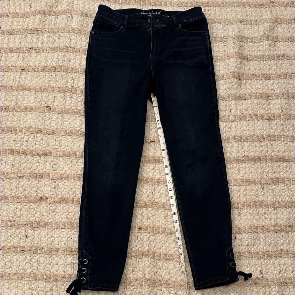 Gloria Vanderbilt Dark blue All Around Slimming Effect Jeans with Ankle Detail